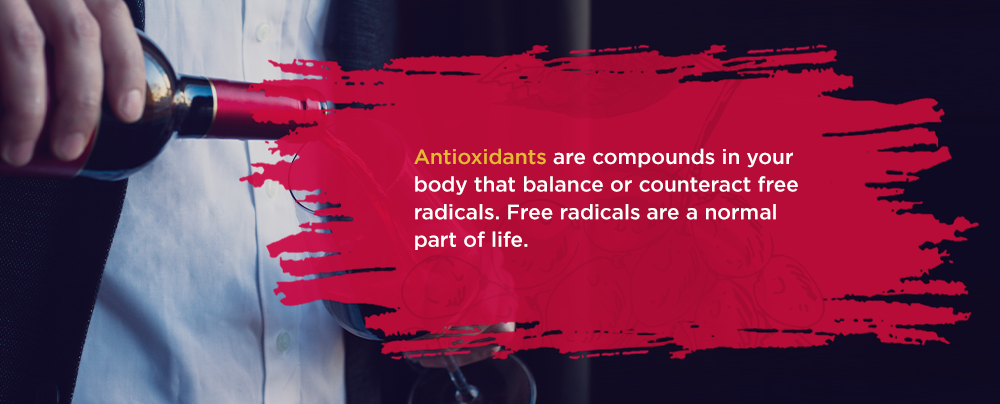 Antioxidants are compounds in your body that balance or counteract free radicals. Free radicals are a normal part of life. 