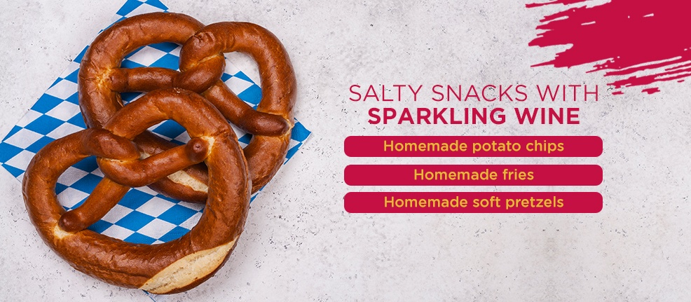 Salty Snacks With Sparkling Wine