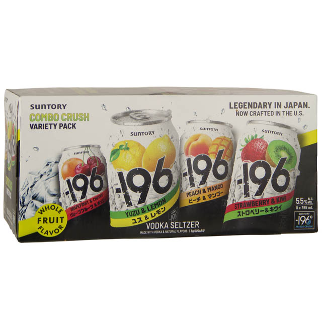 Suntory -196 Combo Crush Variety Vodka Seltzer 8 Pk / 8-355mL