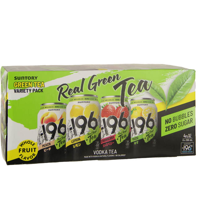 Suntory -196 Green Tea Variety Vodka 8 Pk / 8-355mL - Marketview