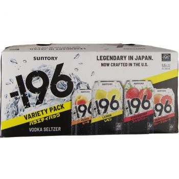 Suntory -196 Lemon Vodka Seltzer 4 Pk / 4-355mL - Marketview Liquor