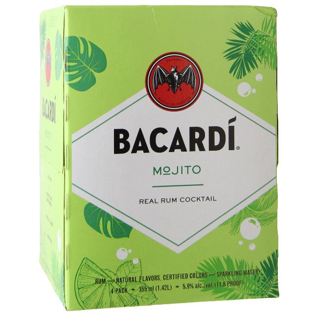 Word gek Donau Een deel Bacardi Mojito Rum Cocktail 4 Pack / 4-355mL - Marketview Liquor