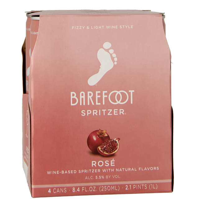 Barefoot Cellars Rose Spritzer 4 Pack of cans / 4250mL Marketview Liquor