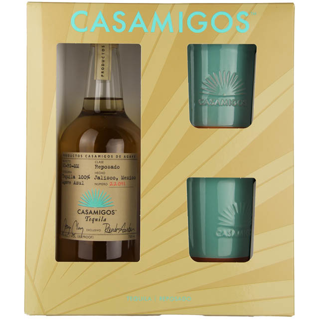 Patron Reposado Tequila Gift Set with 2 Rocks Glasses / 750 ml