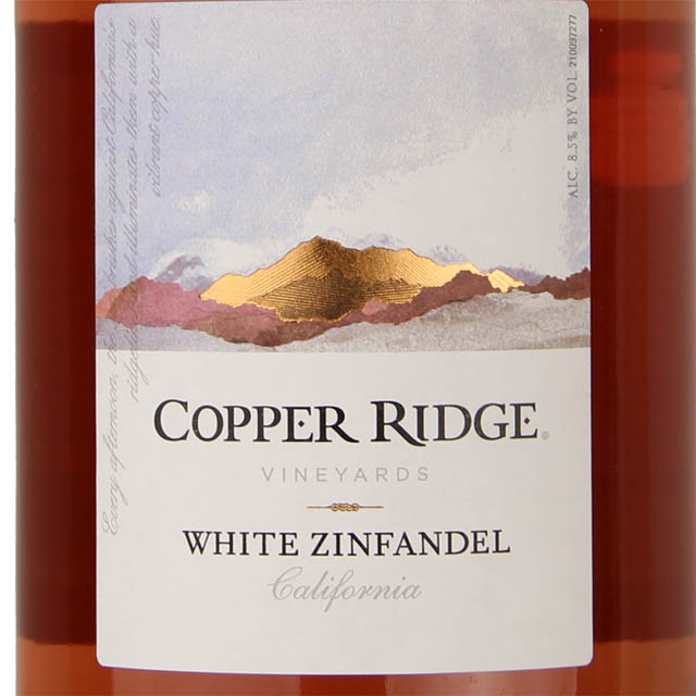 Label Cooper Ridge Vineyard Copper Ridge Vineyards Chardonnay