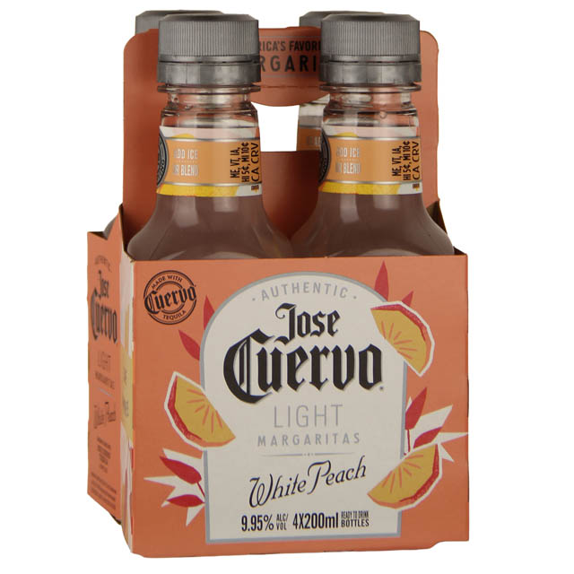Jose Cuervo Light White Peach Margarita 4 Pack / 4-200mL