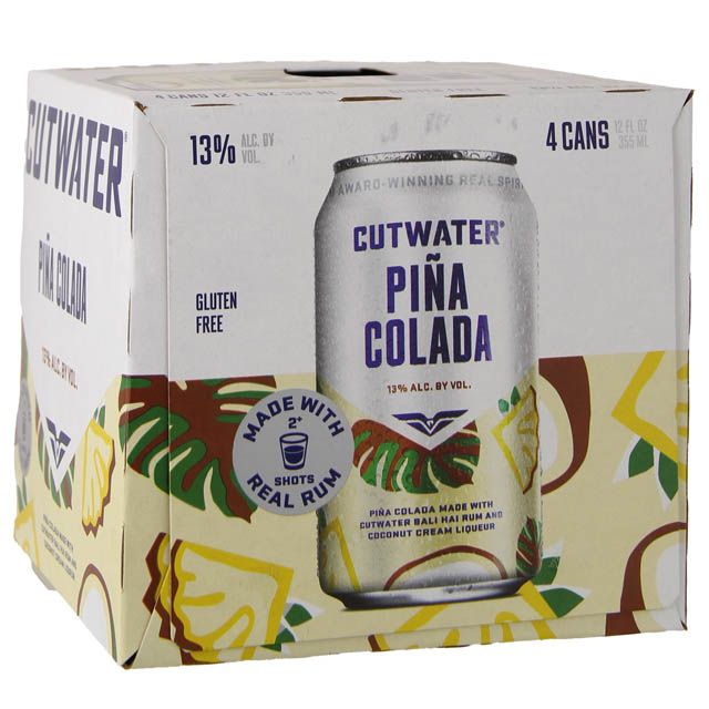 Cutwater Spirits Pina Colada 4 Pk / 4355mL Marketview Liquor