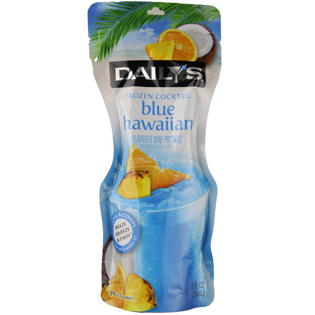 Daily's Blue Hawaiian Frozen Cocktail Pouch 296mL Marketview