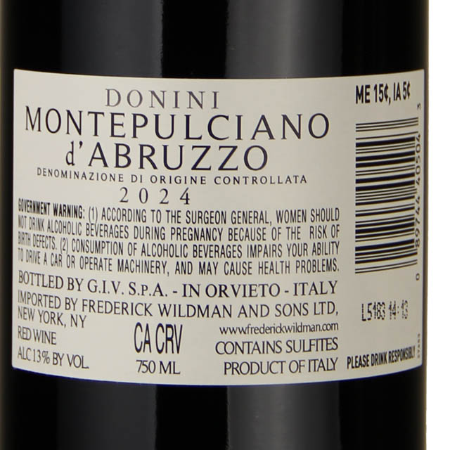 Donini Montepulciano d'Abruzzo / 750 ml - Marketview Liquor