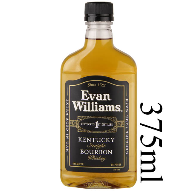 Evan Williams Black Label Kentucky Straight Bourbon Whiskey- (Half
