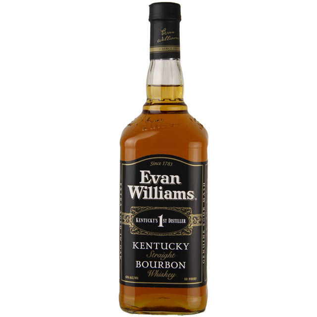 Evan Williams Black Label Kentucky Straight Bourbon Whiskey / Ltr