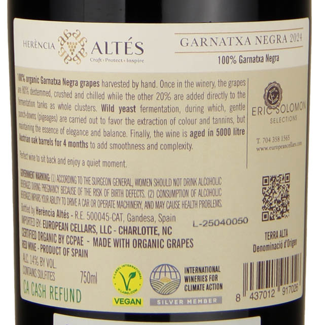 Herencia Altes Garnatxa Negra Blanca / 750mL - Marketview Liquor