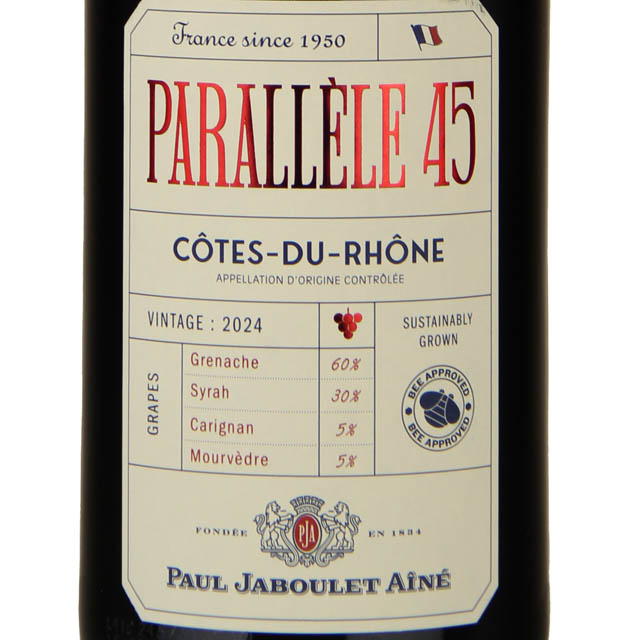 Paul Jaboulet Aine 'Parallele 45' Cotes du Rhone Red / 750 ml