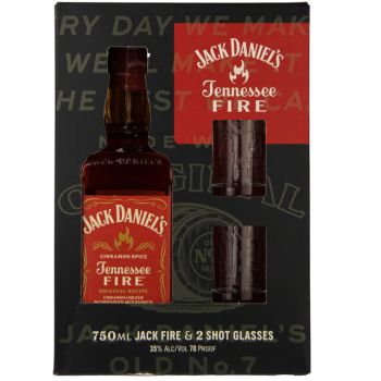 Jack Daniel's Tennessee Whiskey Gift Set with Tall Glass / 750 ml