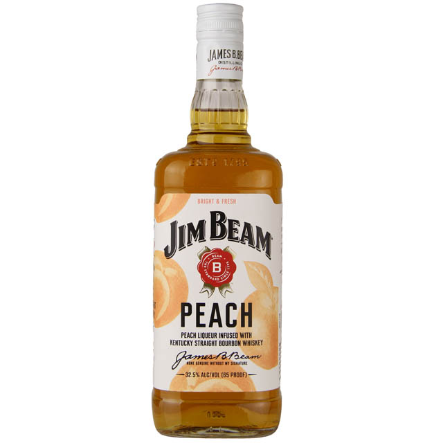 Jim Beam Peach Flavored Bourbon Whiskey / Ltr Marketview Liquor