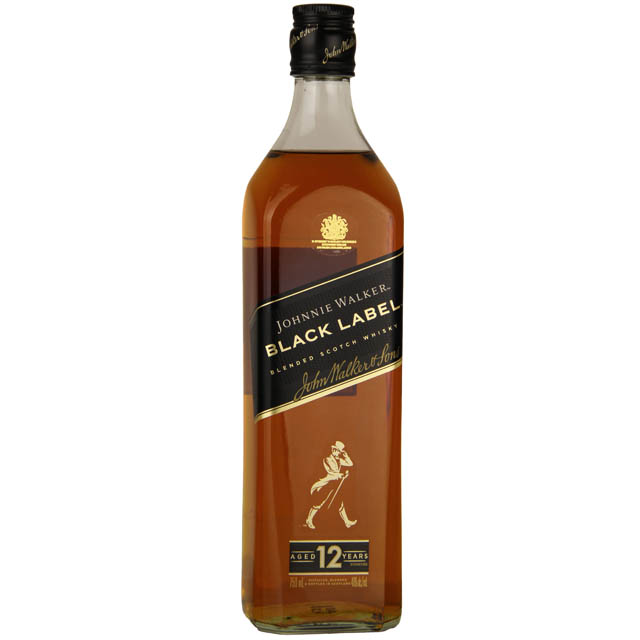 Johnnie Walker Black Label Blended Scotch Whisky / 750 ml