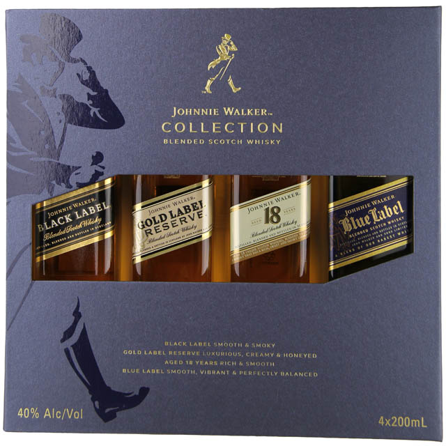 Johnnie Walker 4 Bottle Collection / 200 ml - Marketview Liquor