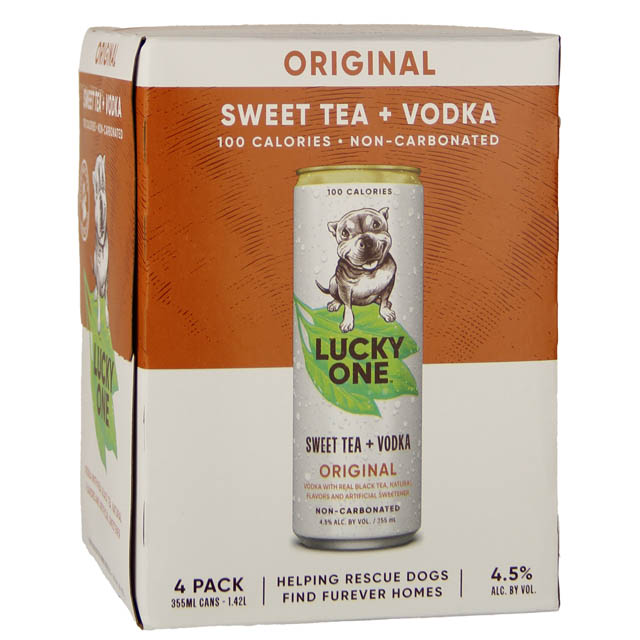 High Noon Lucky One Sweet Tea Raspberry Vodka 4 Pack / 4-355mL