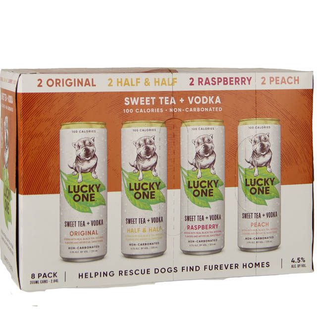 High Noon Lucky One Sweet Tea Variety Vodka 8 Pack / 8-355mL
