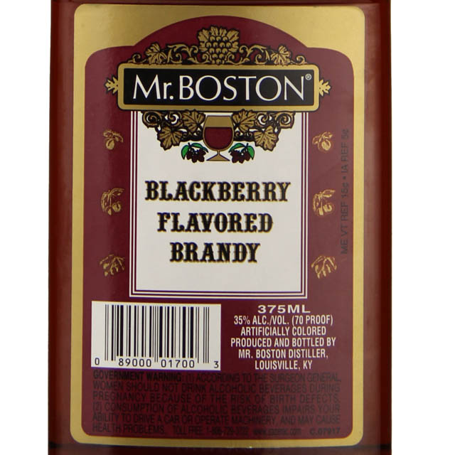 Mr. Boston Blackberry Flavored Brandy / 1.75 Ltr - Marketview Liquor