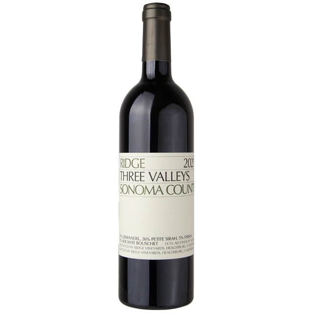 Ridge Vineyards Three Valleys Zinfandel / 750 ml Marketview Liquor