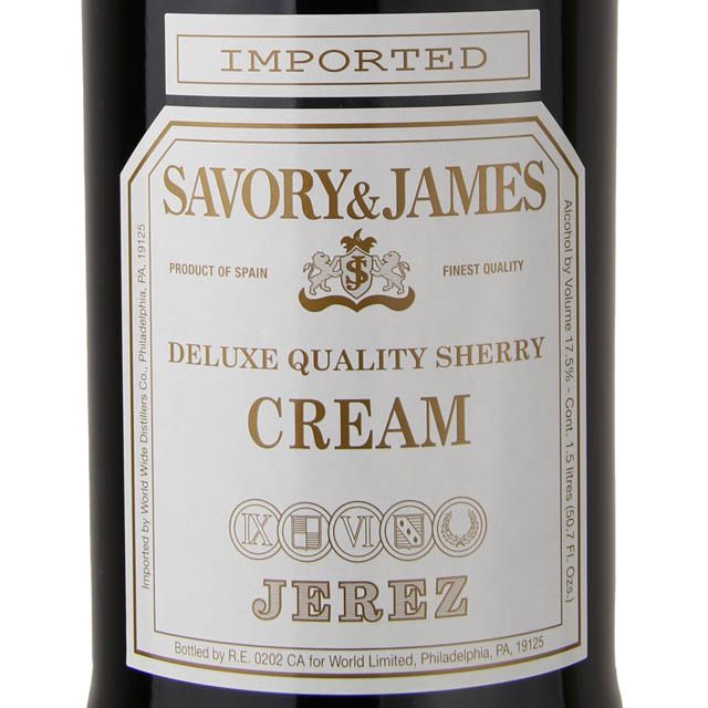 Savory & James Cream Sherry / 1.5 Ltr - Marketview Liquor