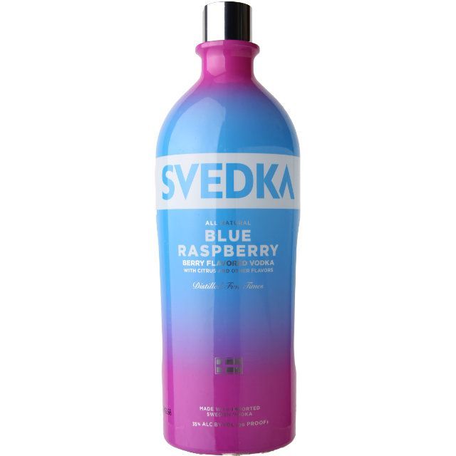 Svedka Blue Raspberry Flavored Vodka / 1.75 Ltr Marketview Liquor