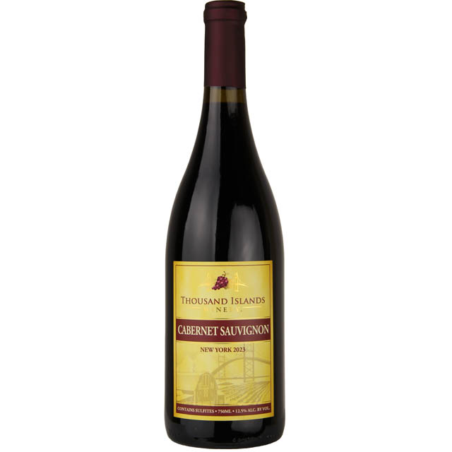 red wine with tobacco flavor Thousand Islands Winery Cabernet Sauvignon / 750 ml