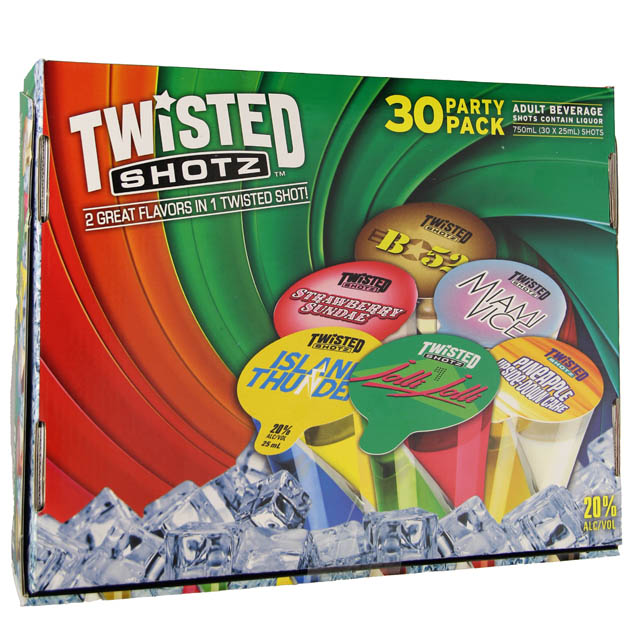 Twisted Shotz Variety 30 Pack / 3025mL Marketview Liquor